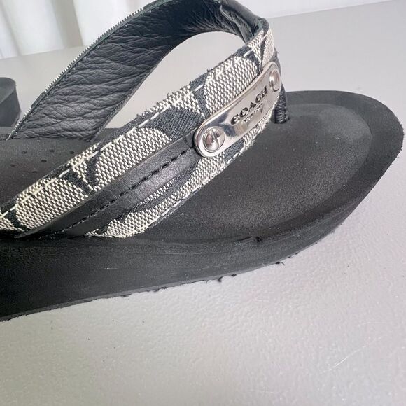 COACH JADEN WOMENS SANDALS BLACK SIZE 10B - Picture 9 of 11